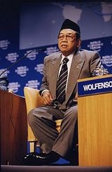 Abdurrahman Wahid di Forum Ekonomi Dunia tahun 2000